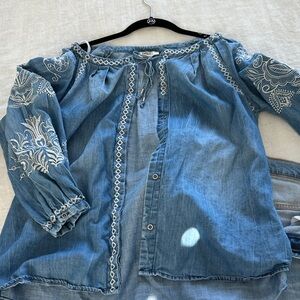 Vintage America blues Blue Women's Top